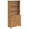 vidaXL Gabbia ASKIM Cera di Miele 91 x 40 x 184 cm Pino massello