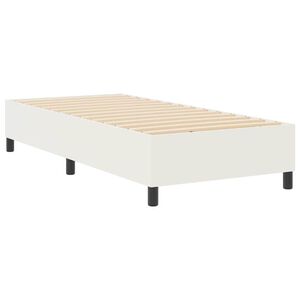 vidaXL Struttura letto piattaforma Crema 80 x 200 cm Tessuto in Cords