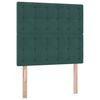vidaXL Letto con contenitore e materasso Verde Scuro 90 x 200 cm