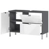 Germania Mobile Sottolavabo GW-Mauresa 34x80x56 cm Grafite e Bianco