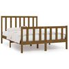 vidaXL Giroletto ambra in Legno Massello 135x190 cm Double