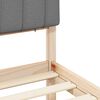 vidaXL Letto con Testiera Rivestita Grigio chiaro 80 x 200 cm