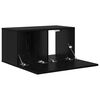 vidaXL Set mobile TV 2 pcs Nero 60 x 30 x 30 cm Legno multistrato