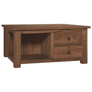 vidaXL Tavolino da Salotto 68x68x33 cm in Legno Massello di Teak