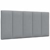 vidaXL Cuscino Testiera Hanko Grigio Chiaro 100 cm in Tessuto