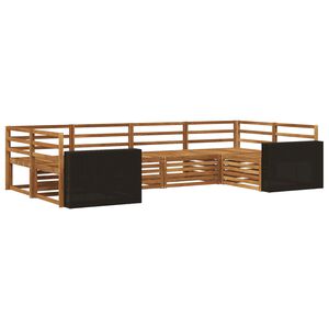 vidaXL Set di divani da esterno 6 pcs Naturale