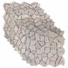 vidaXL Piastrelle Mosaico Crema 30 x 30 cm Marmo