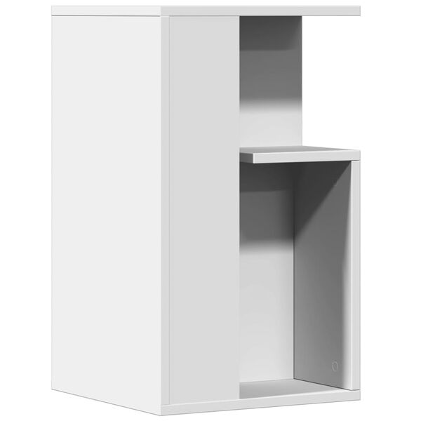vidaXL Tavolino Bianco 35x35x60 cm in Legno Multistrato