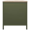 vidaXL Rastrelliera Legna da Ardere con Piano Verde Oliva 100x40x60 cm
