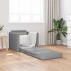 vidaXL Divano Letto Pieghevole Grigio chiaro 74 x 77 x 81 cm Tessuto