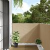 vidaXL Paravento Balcone Beige 120x400 cm Tessuto Oxford