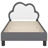 vidaXL Struttura letto bambini con testata Grigio chiaro 80 x 160 cm