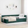 vidaXL Cornice del letto ad angolo Verde Scuro 90 cm x 200 cm Velluto