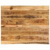 vidaXL Piano Tavolo 110x80x3,8 cm Bordi Vivi Legno di Mango Grezzo