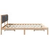 vidaXL Struttura del letto Grigio scuro 200 x 200 cm Pino massello