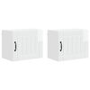 vidaXL Mobile da cucina 2 pcs Bianco Lucido 50 x 31 x 40 cm