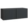 vidaXL Mobile Porta TV da Muro Nero 78,5 x 31 x 30 cm