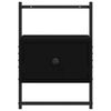vidaXL Comodino a Muro Nero 35x30x51 cm Legno Multistrato