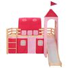 vidaXL Letto a Castello per Bambini Scivolo e Scala in Pino 208x230 cm