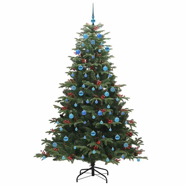 vidaXL Albero di Natale artificiale con 300 LED Verde 210 cm