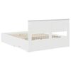 vidaXL Struttura del letto Bianco 150 x 200 cm Legno multistrato