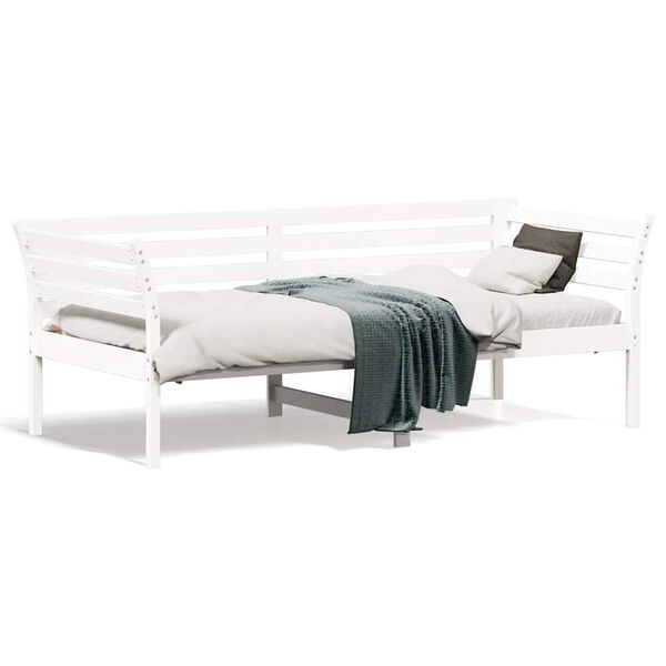 vidaXL Dormeuse senza Materasso Bianco 75x190 cm in Legno di Pino