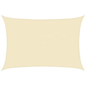 vidaXL Vela Parasole 160 g/m&sup2; Crema 5x7 m in HDPE