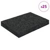 vidaXL Pad per patio in granuli di gomma Nero 6 x 9 x 1 cm Gomma