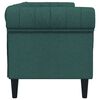 vidaXL Divano Chesterfield a 3 Posti Verde Scuro in Tessuto