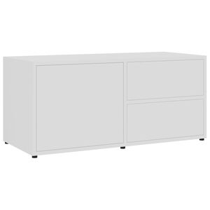 vidaXL Mobile Porta TV Bianco 80x34x36 cm in Legno Multistrato