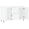 vidaXL Credenza Bianca 101,5x35x70 cm in Legno Multistrato
