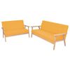 vidaXL Set di Divani 2 pz in Tessuto Giallo