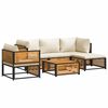 vidaXL Set Divano da Giardino 6 pz con Cuscini in Massello di Acacia