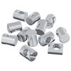vidaXL Dadi a tamburo 12 pcs Argento M6 x 13 mm Metallo