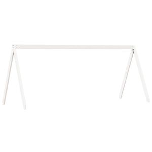 vidaXL Tetto Letto Bambini Bianco 209x95,5x88 cm Legno Massello Pino