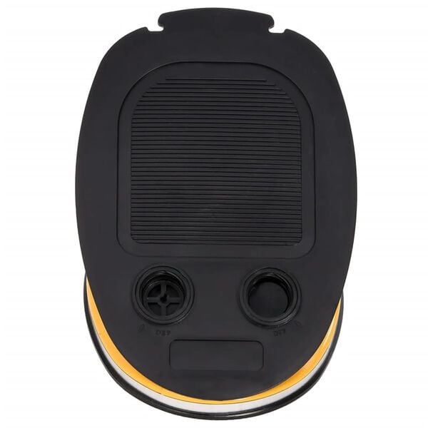 vidaXL Pompa a Pedale 26x18 cm in PP e PE Grigia e Gialla