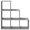 vidaXL Libreria Divisorio 3Ripiani Grigio Sonoma 99x29x99cm Truciolato