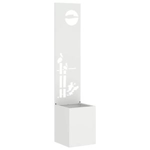 vidaXL Schermo per privacy in giardino Traforo Bianco 32 x 32 x 150 cm