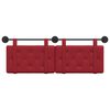 vidaXL Testata appesa Rosso Vino 130 x 55 x 5 cm Pelle Sintetica