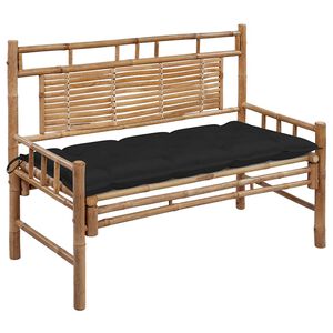vidaXL Panca da Giardino con Cuscino 120 cm in Bamb&ugrave;