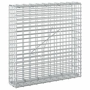 vidaXL Gabione con Filo da 3,5 mm e Rete da 5x2,5 cm 50x10x50 cm