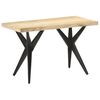 vidaXL Tavolo da Pranzo 120x60x76 cm in Legno Massello di Mango