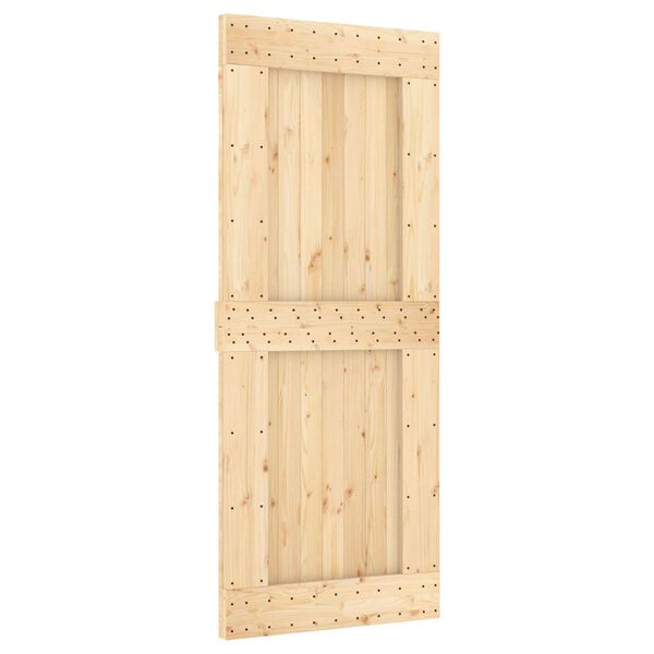 vidaXL Porta NARVIK Naturale 85 x 210 cm Legno di pino solido