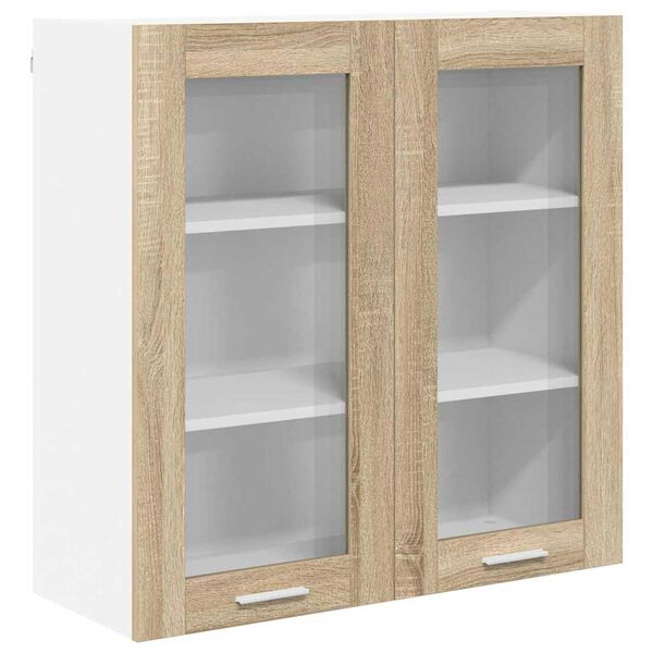 vidaXL Armadio pensile Rovere Sonoma 80 x 31 x 80 cm Legno multistrato