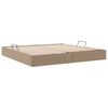 vidaXL Letto con Contenitore Cappuccino 200 x 200 cm Pelle sintetica