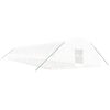 vidaXL Serra con Telaio in Acciaio Bianco 132 m&sup2; 22x6x2,85 m