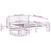 vidaXL Letto senza Materasso 150x200 cm in Legno Massello di Pino