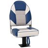 vidaXL Set Sedile da Barca Pieghevole 2pz con Schienale Alto