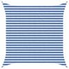 vidaXL Telo Ombra Blu e Bianco 3,6 x 3,6 m HDPE