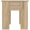 vidaXL Tavolino da Salotto Rovere Sonoma 101x49x52cm Legno Multistrato